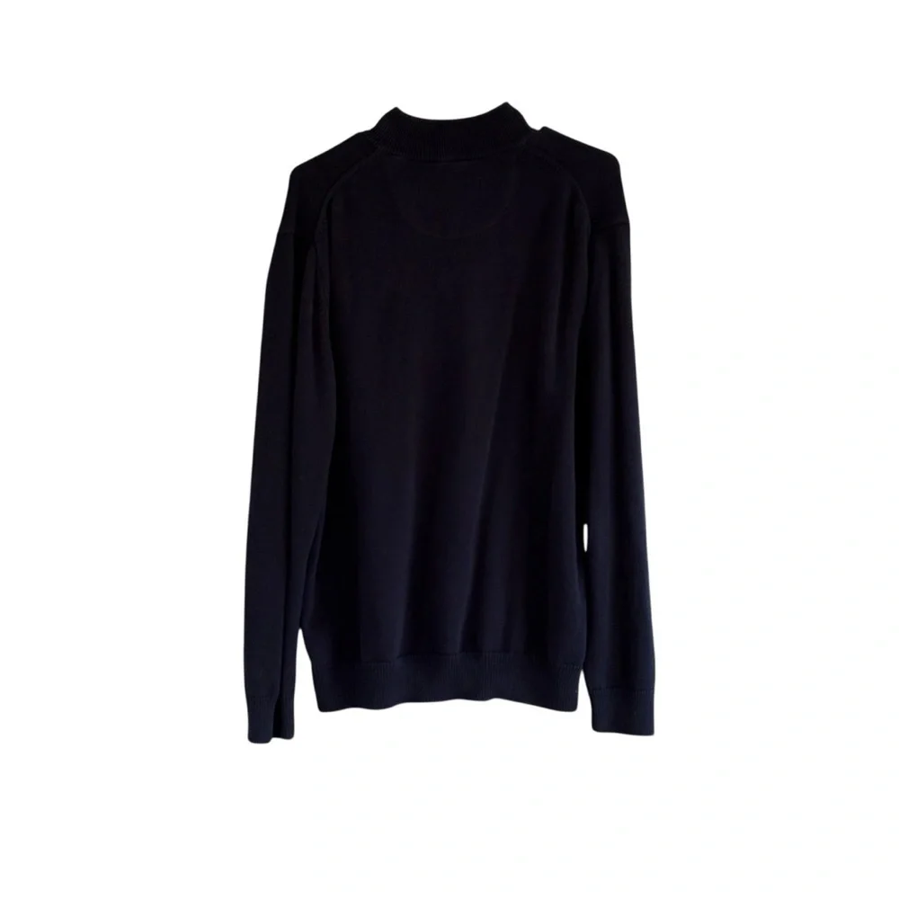 Refectory Mens Navy Sweater Size Large 100% Cotton